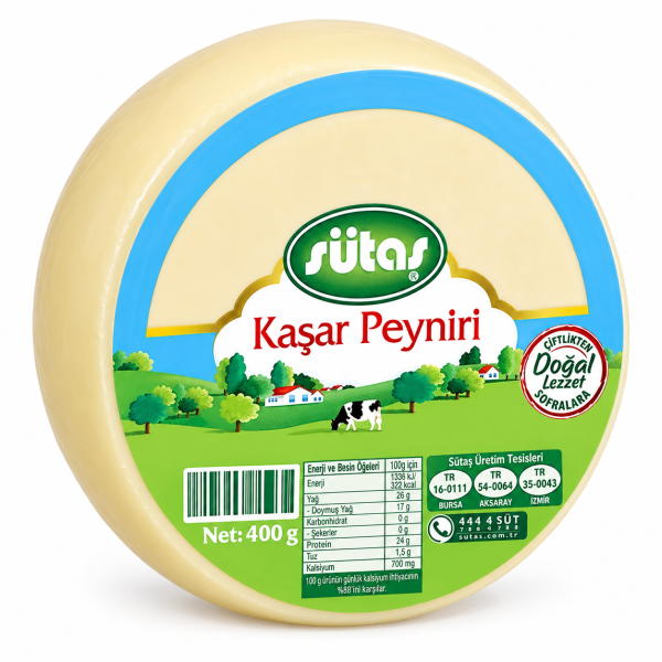 Sütaş Kaşar Peyniri 400 Gram