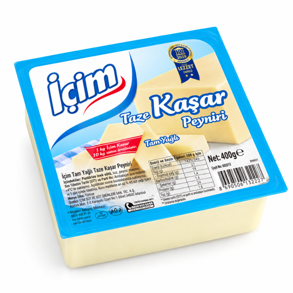 İçim Taze Kaşar Peyniri 400 Gram