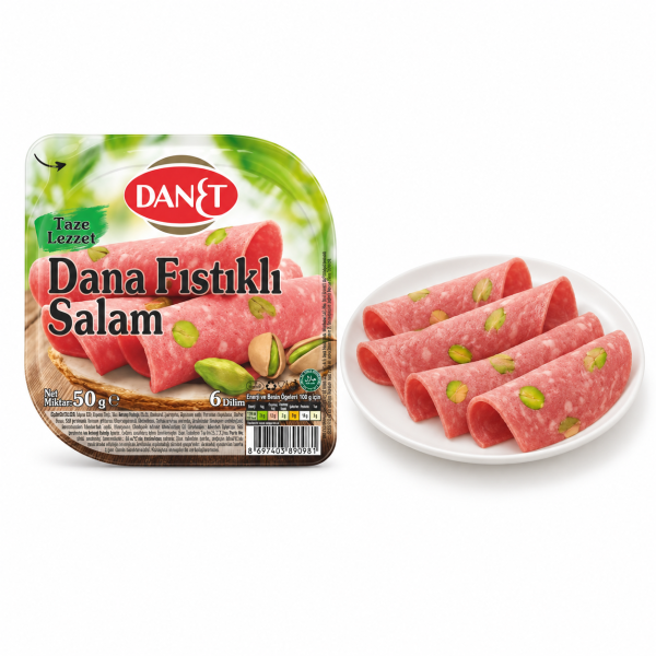 Danet Fıstıklı Salam 50 Gram