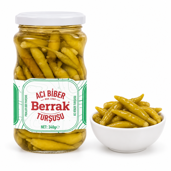 Berrak Acı Biber Turşusu 340 Gram
