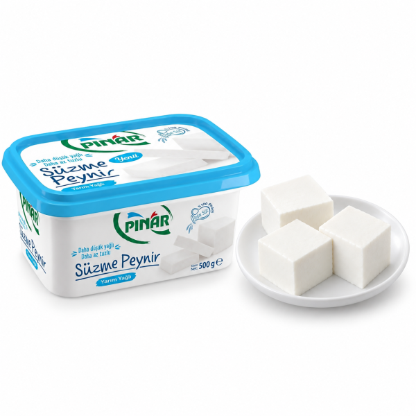 Pınar yarım yağlı süzme peynir 500gr