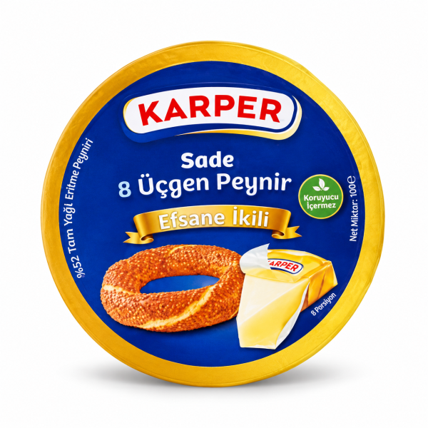 Karper Üçgen Peynir 8 Adet
