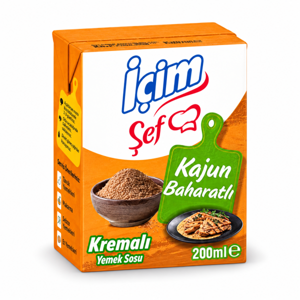 İçim Şef Krema Cajun Baharatlı 200 Ml