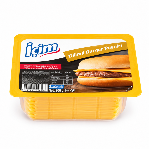 İçim Dilimli Burger Peyniri 200 Gram