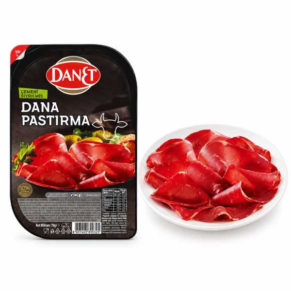 Danet Çemensiz Pastırma 70 Gram