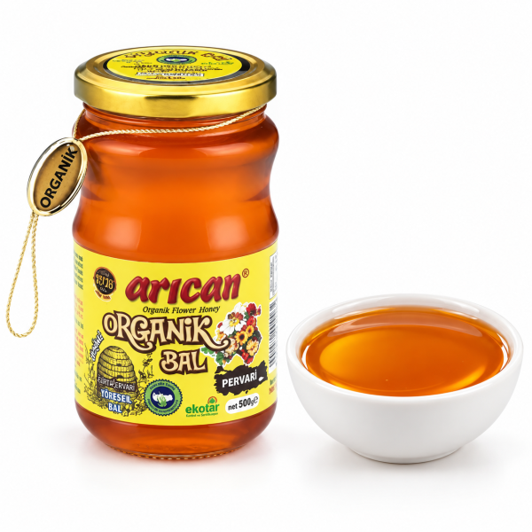 Arıcan Organik Çiçek Bal Siirt Pervari 500 Gram