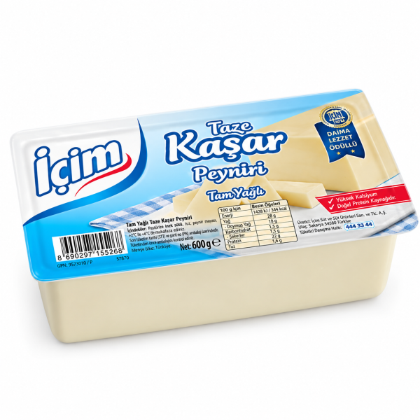 İçim Kaşar Peynir 600 Gram