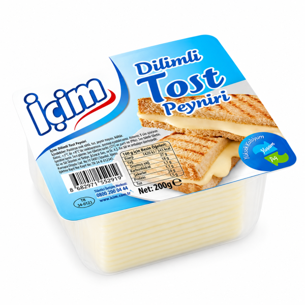 İçim Dilimli Tost Peyniri 200 Gram
