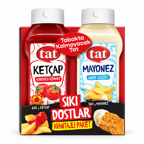 Tat Sıkı Dostlar Ketçap Mayonez 560 Gram