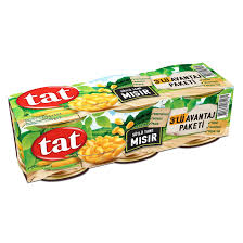 Tat Konserve Sütlü Tane Mısır 3'ü 210 Gram